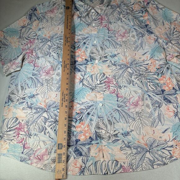 Tommy Bahama Men's Big & Tall Bahama Coast Glow Palms IslandZone Camp Shirt 4XLB - Picture 12 of 12